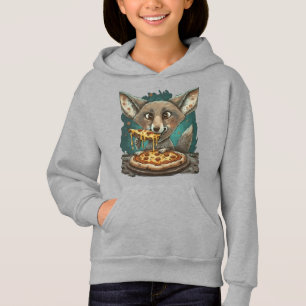 Drôle coyote manger pizza