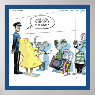 Drôle Crimes de souris Rick London Poster