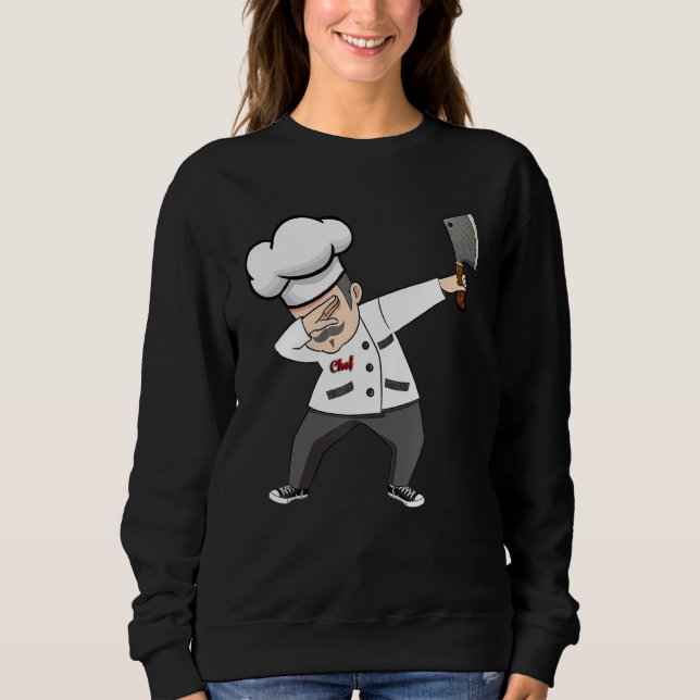 Drôle Dabbing Chef TShirt Dab Chef Papa Gift Culin (Devant)