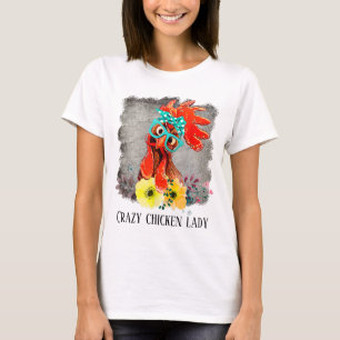 drôle dame de poule mot art T-shirt