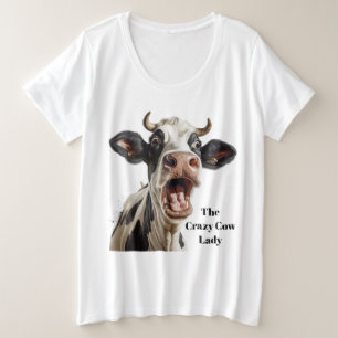 Drôle dame de vache folle personnalisable
