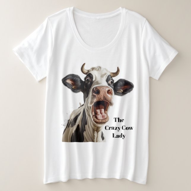 Drôle dame de vache folle personnalisable (Design devant)