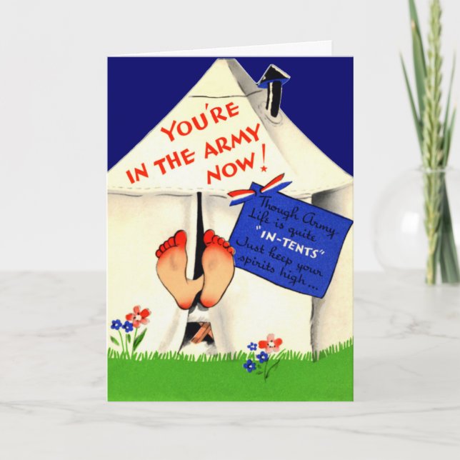 Drôle dans la carte de l'armée de terre maintenant (Devant)