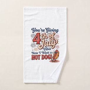 Drôle de 4 juillet Hot Dog Vintage Conception de T