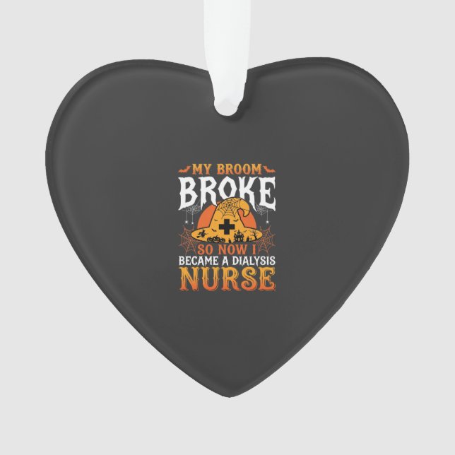 Drôle de balai de sorcière pour infirmière de dial (devant)