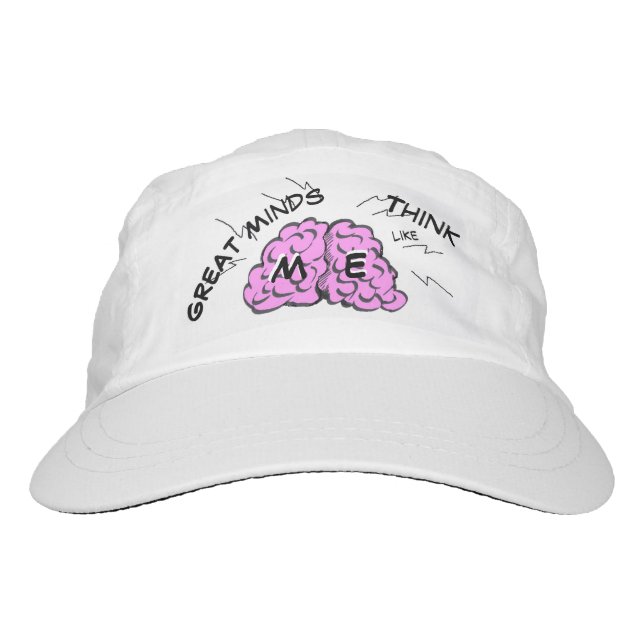 Drôle de buste de cerveau. Casquette de texte (Devant)
