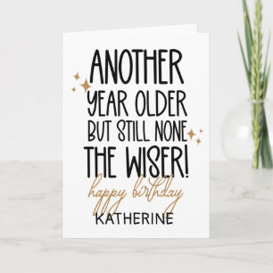 Drôle de carte d'anniversaire pour un ami qui viei