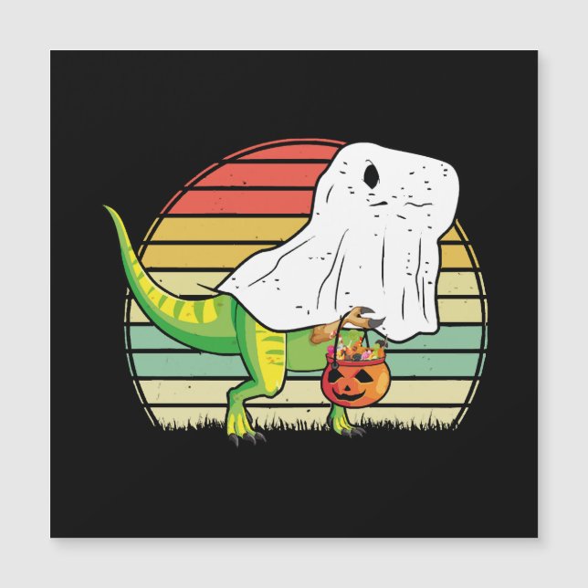 Drôle de dinosaure fantôme Halloween (Devant)