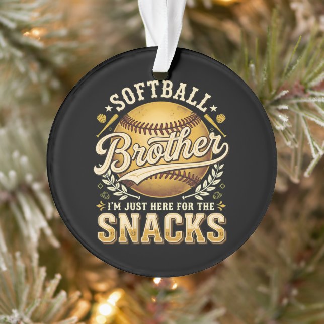 Drôle de Frère de Softball Snacks Sports (Arbre)