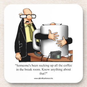 Drôle de Humour de café Dessous de verre d'affai