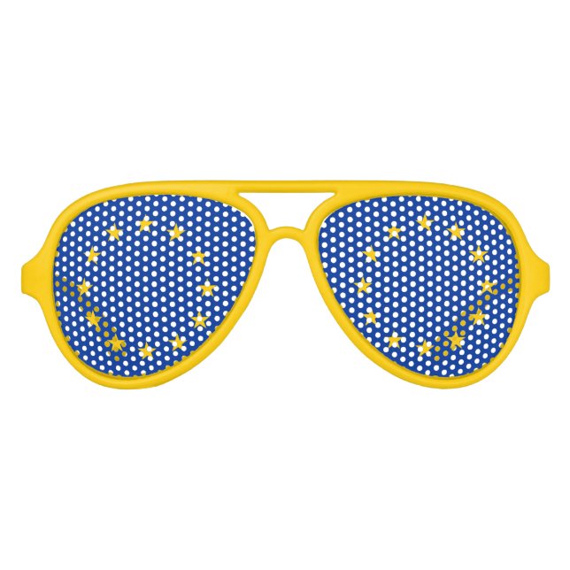 Drôle de l'Union européenne teintes Fun lunettes (Devant)
