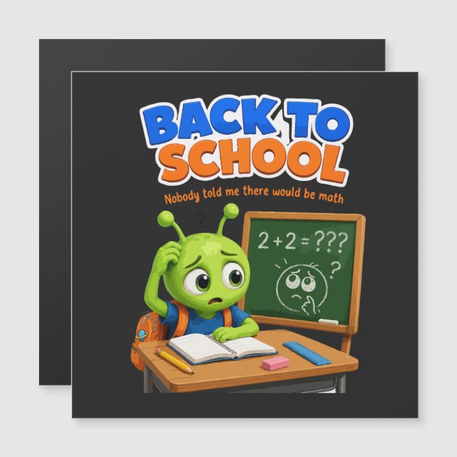Drôle de lutte de maths d'alien pour la rentrée sc (Devant / Derrière)