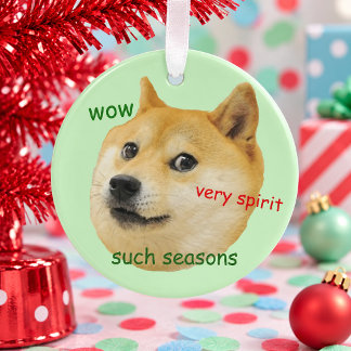 Drôle de mème de Doge Shiba Inu Tellement Saisons