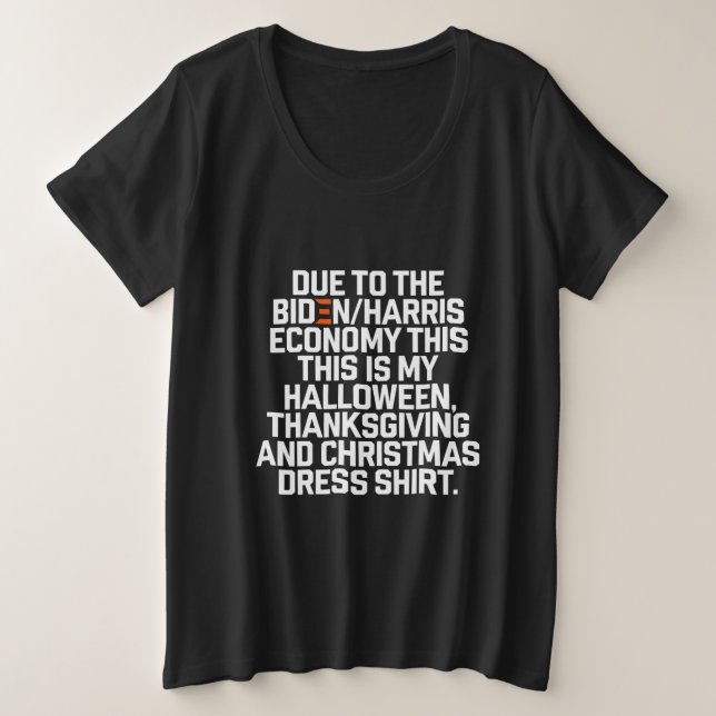 Drôle de Noël Économie Biden Harris (Design devant)