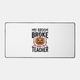 Drôle de professeur d'Halloween Balai cassé Vector