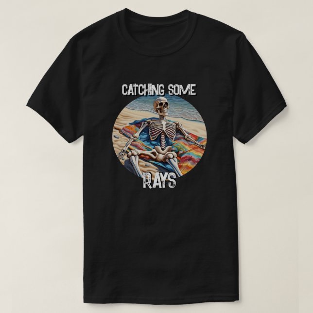 Drôle De Regarder Quelques Rayons Skeleton T-Shirt (Design devant)