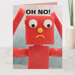 DRÔLE DE SE FAIRE VIEILLIR OH NON ! CARTE GÉANTE H