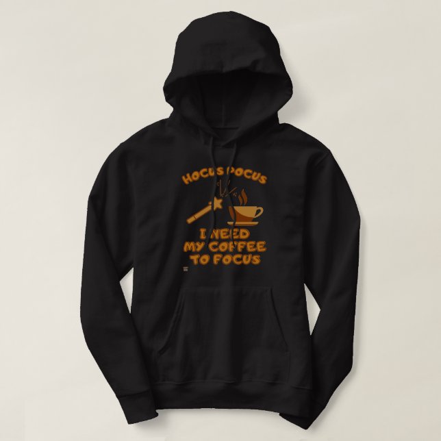 drôle de sweat - shirt à capuche "HOCUS POCUS.." (Design devant)
