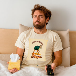 Drôle de T-shirt « Humeur actuelle : Niet » Autruc