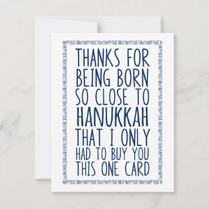 Drôle Décembre Anniversaire et Hanoukka combiné