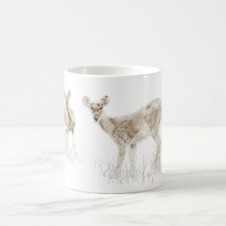 Drôle Deer Illustration Café Mug
