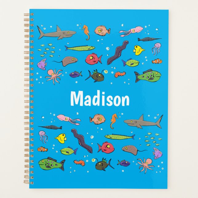 Drôle des créatures marines dessin motif (Devant)