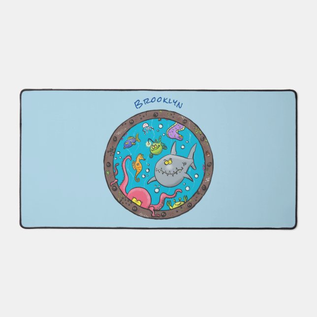 Drôle des créatures marines sous l'eau dessin anim (Recto)