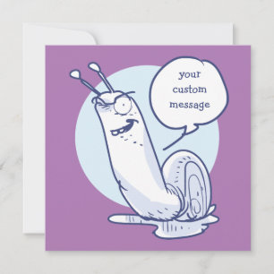 drôle d'escargot dit quelque chose, dessin animé