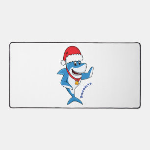Drôle dessin animé de requin de Noël