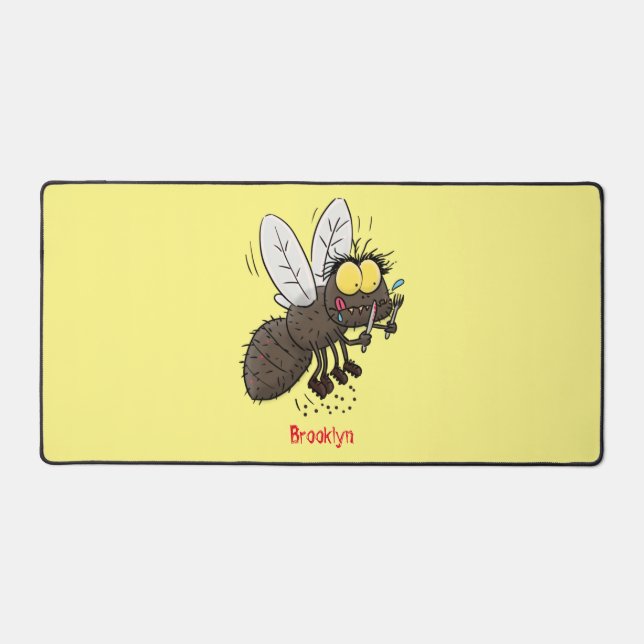 Drôle dessin animé d'insecte de la mouche à cheval (Recto)