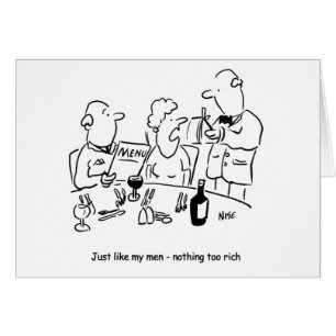 Drôle dessin animé du restaurant. Rien de trop ric