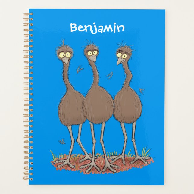 Drôle dessin animé du trio australien emu (Devant)