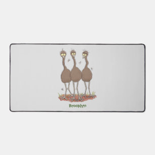 Drôle dessin animé du trio australien emu