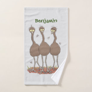 Drôle dessin animé du trio australien emu