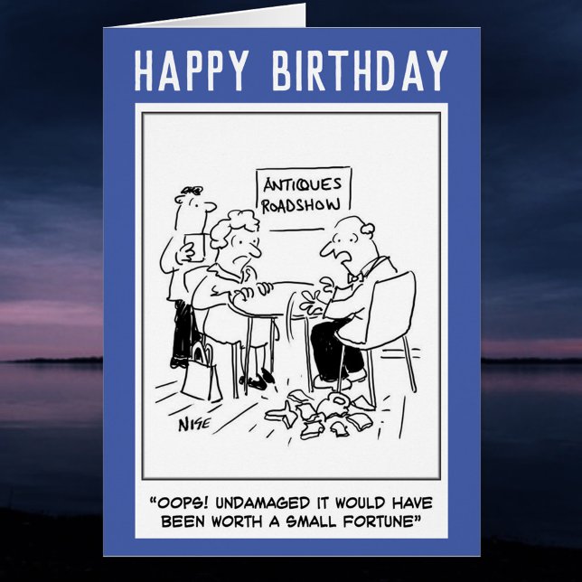 Drôle dessin d'anniversaire. Catastrophe de Roadsh (Créateur téléchargé)