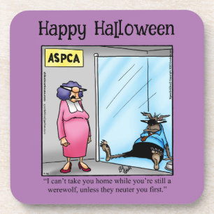 Drôle Dessous de verre d'Humour Halloween