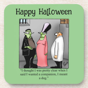 Drôle Dessous de verre d'Humour Halloween