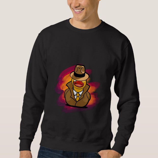 Drôle détective Duck Pullover (Devant)