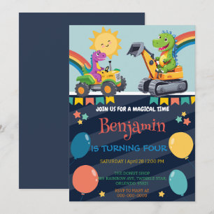 Drôle dinosaure tracteur ballon garçon Retour à l'