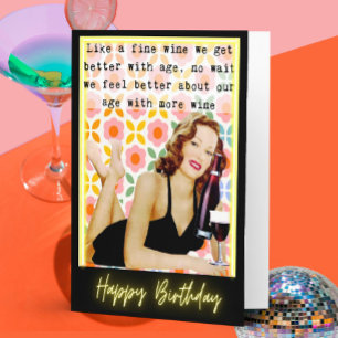 Drôle Dire Carte d'Anniversaire Femme Meilleur Ami