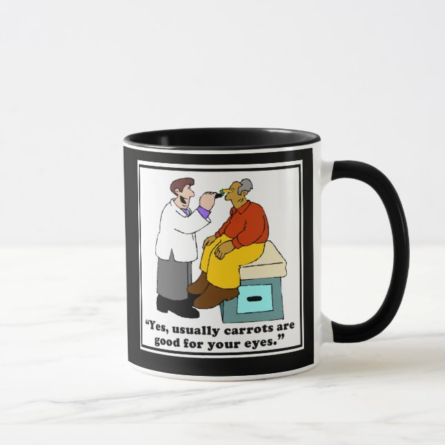 Drôle docteur Mug ou Mug Optométriste - Carrot Com (Droite)