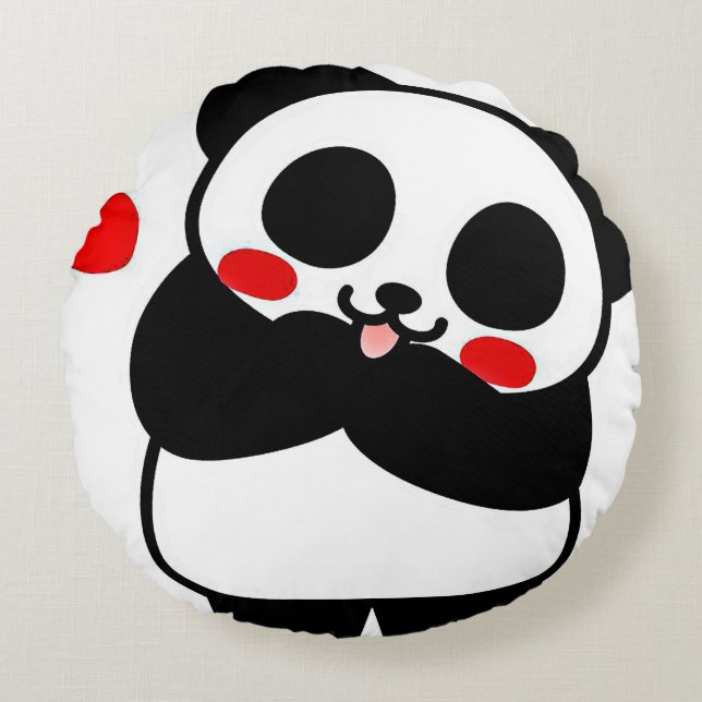 Drôle Drôle Cartoon d'amour mignon Panda Coussin r (Devant)