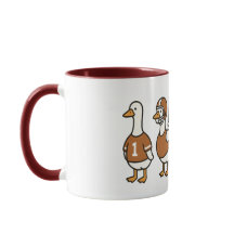 Drôle Drôle Cartoon Goose Football Mug - Ventilate