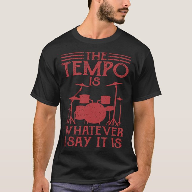 Drôle Drummer T-Shirt Drummer Cadeaux Kit tambour  (Devant)