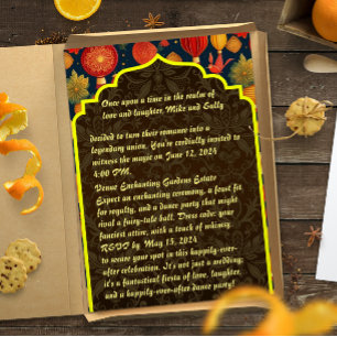 Drôle écriture des invitations de mariage