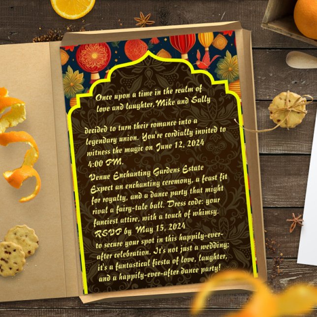 Drôle écriture des invitations de mariage (Créateur téléchargé)