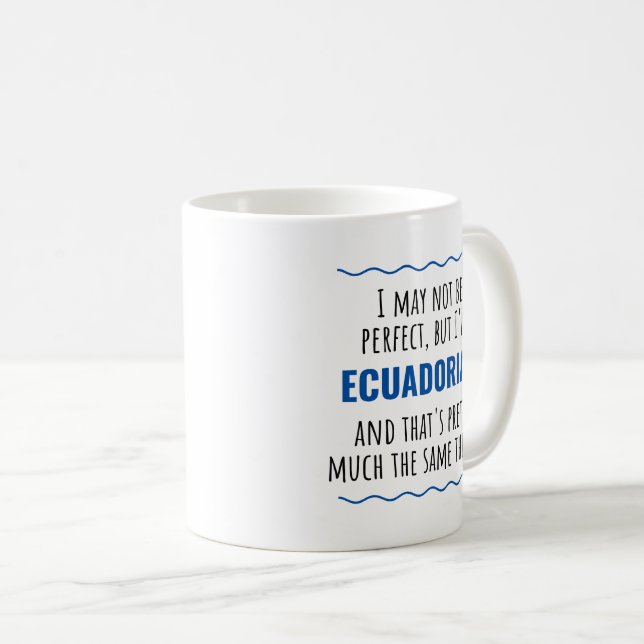 Drôle Equatorien Equateur Idée Cadeau Café Mug (Devant droit)