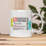 Drôle Étiquette de café d'ordonnance personnalisée<br><div class="desc">Cette conception peut être personnalisée dans la zone fournie en modifiant la photo et/ou le texte. Vous pouvez également le customiser en cliquant sur Personnaliser ce Modèle, puis en choisissant l'option cliquer pour customiser et supprimer ou modifier la couleur de l'arrière - plan, ajouter du texte, modifier la couleur ou...</div>