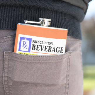 Drôle Étiquette de prescription Flacon de boisson