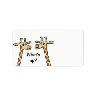 Drôle Étiquettes de Giraffe